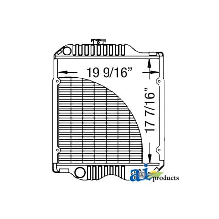 A & I Products Radiator 23.5" x7" x25.5" A-RE62841